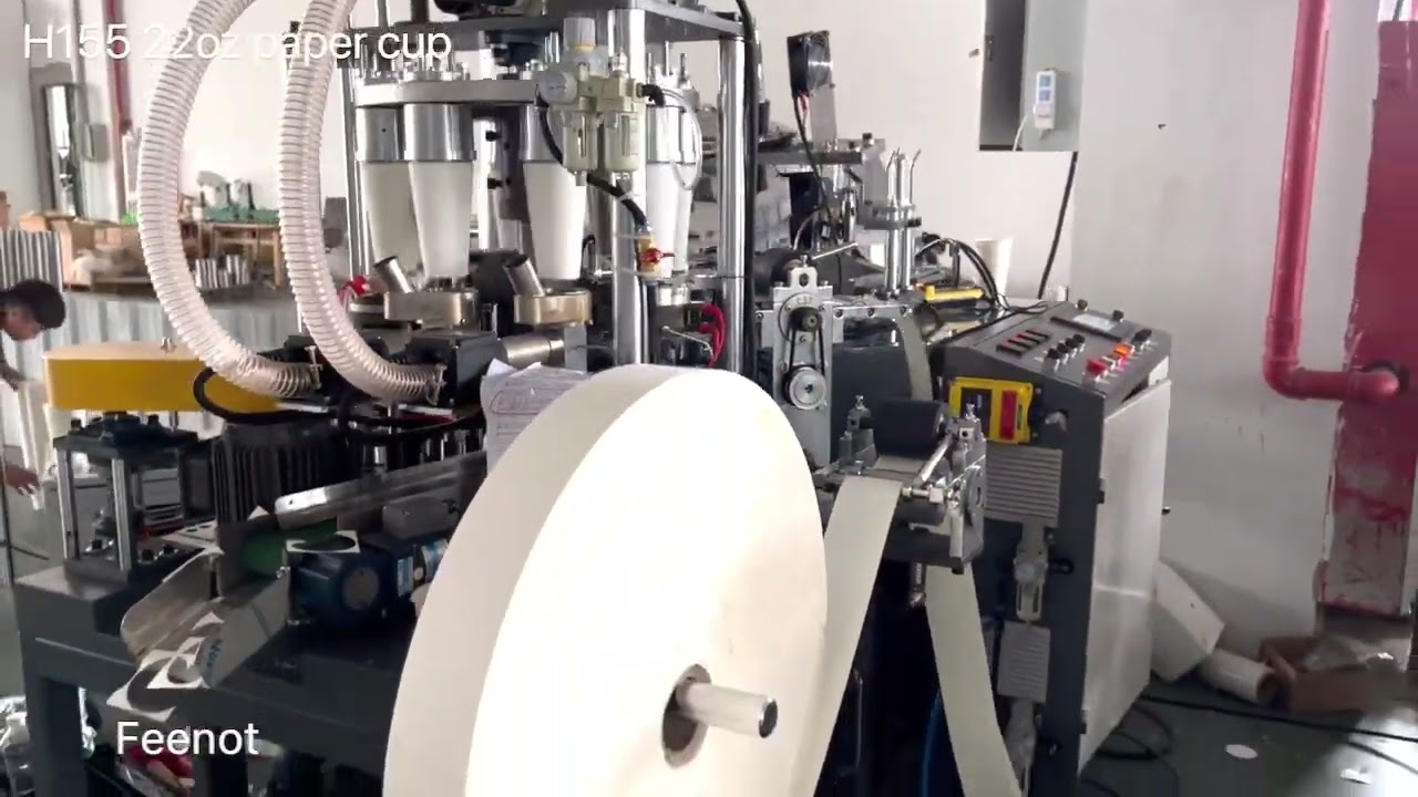 155mm height 22oz Coca Cola paper cup machine OC22 USA