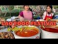 Walking Tour of Authentic Lao Food Festival in Vientiane!