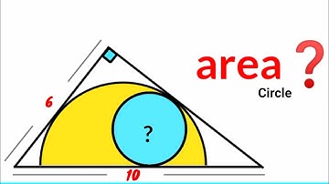 Can you find area of the Blue Circle? | (Fun Geometry Problem) | #math #maths | #geometry