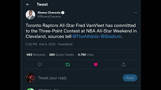 Fred VanVleet Is Headed To The 3-Point CONTEST!