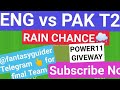 ENG vs PAK 1st T20 Dream11 team today, England Vs Pakistan T20 Cricket Prediction,ENG vs PAK Live