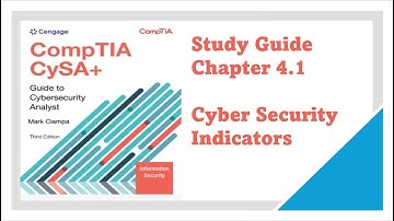 CompTIA CySA+ Guide to Cybersecurity Analyst (CSO-003) Chapter 4.1: Cyber Security Indicators