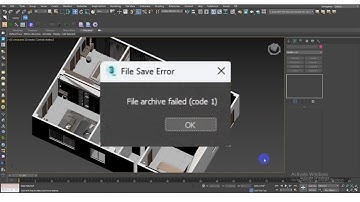 How to fix File archive failed in 3ds max | file archive failed code 1 3ds max 2021 | 3d max archive
