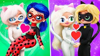 Cat Noir e Ladybug num Triângulo Amoroso / 30 LOL OMG DIYs