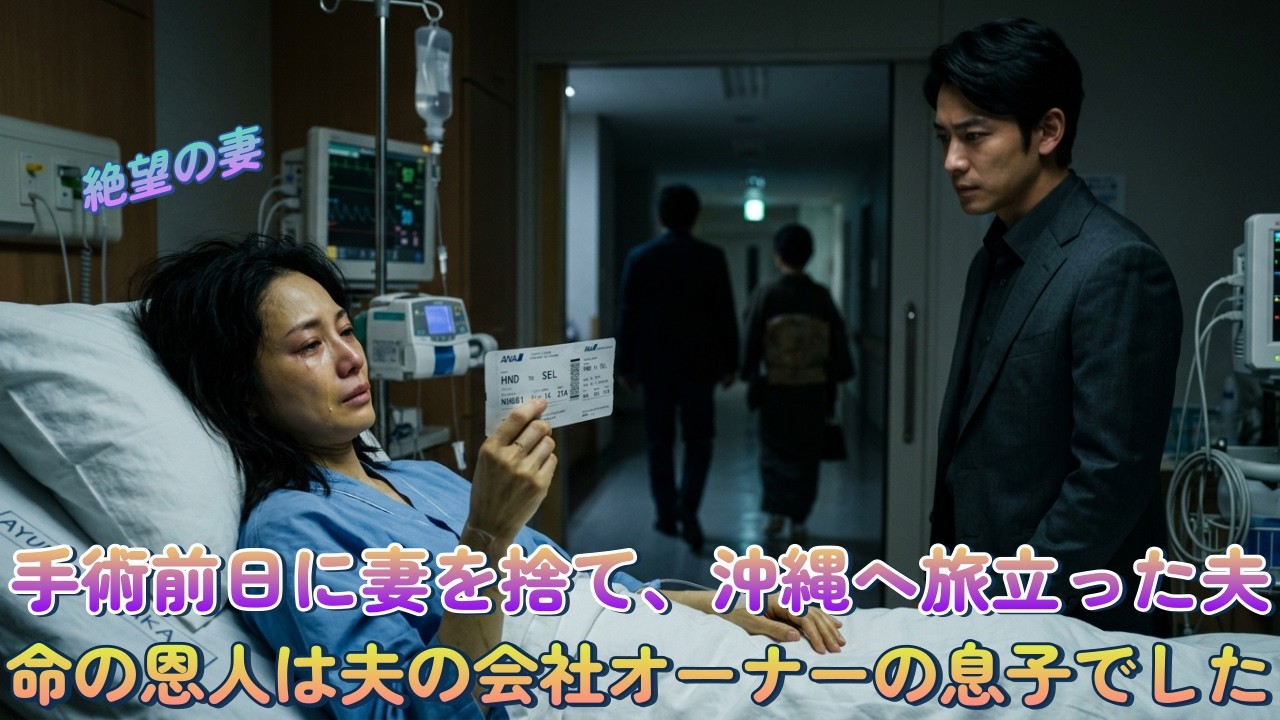 🎯 手術前日に妻を捨てて沖縄へ行った夫. 3日後、命の恩人が夫の会社のオーナーの息子だと知った時土下座では足りなかった