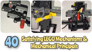 40 Satisfying LEGO Mechanisms & Mechanical Principals