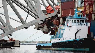 Key Bridge Collapse: Crews will use explosives to remove debris from ship
