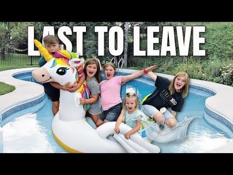 LAST to LEAVE the Pool Float WINS!