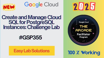 Create and Manage Cloud SQL for PostgreSQL Instances: Challenge Lab | GSP355 | #qwiklabs #arcade