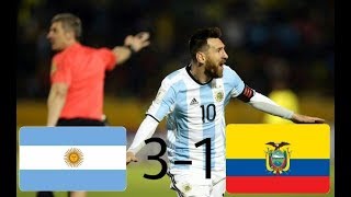 Messi's amazing performance and the argentine squad in argentina vs
ecuador match.now are headed for russia. i do not own rights to clips
o...