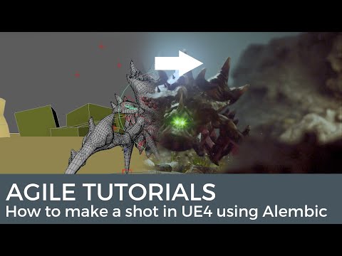 Agile tutorials: How to make a shot in UE4 using alembic animation.