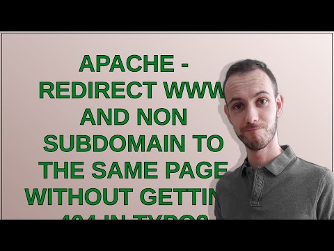 Apache - Redirect www and non subdomain to the same page without getting 404 in TYPO3