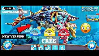 HOW TO GET UNLIMITED COINS AND GIANT SHARK FREE IN VIDEO AND UNLIMITED GEMS WATCH NOW #hungryshark screenshot 4