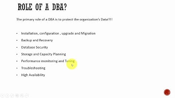 002 Oracle DBA Complete Tutorial - DBA Role