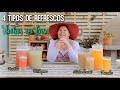 4 TIPOS DE REFRESCOS - Hechos en casa (Frutilla, Maní, Willkaparu y Tumbo)