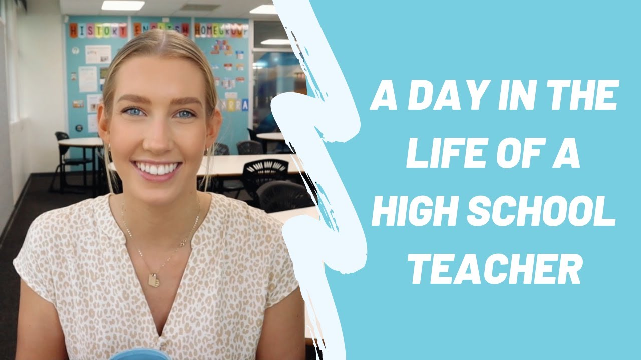 A DAY IN THE LIFE OF A HIGH SCHOOL TEACHER!! - YouTube