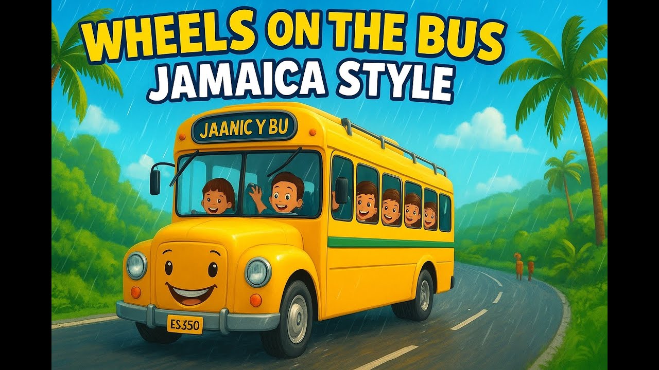 “Wheels on the Bus Caribbean Style 🚍🌴 | Caribbean Kids Song with Island Fun & Music!”