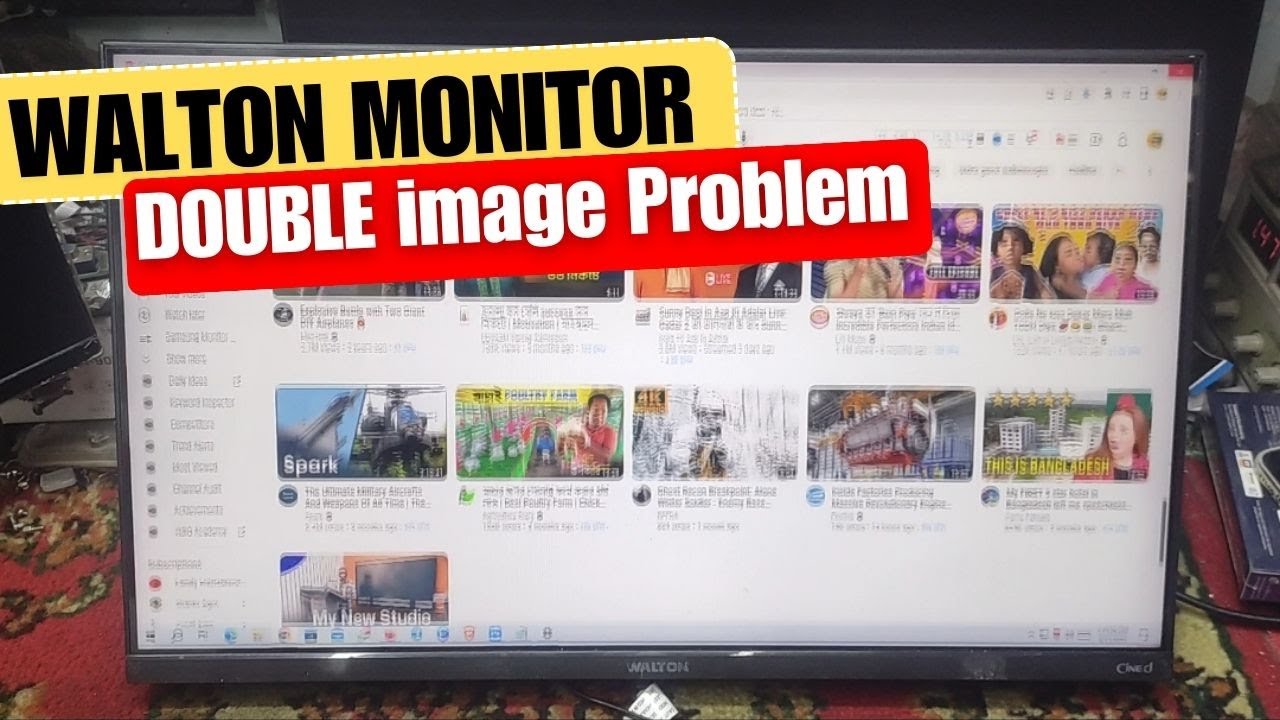 Monitor Repair Walton Double image Problem || Created by Afjal Hossain ...