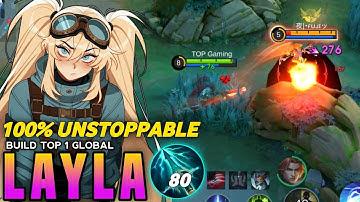 LAYLA INSANE BURST DAMAGE HACK 2025!! (WTF DAMAGE) BESTE BUILD & EMBLEEM 2025 - MLBB