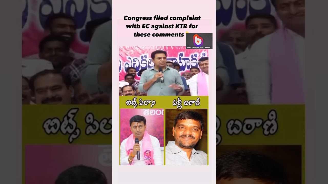 Congress  filed  complaint  with  EC against ktr for these comment s
