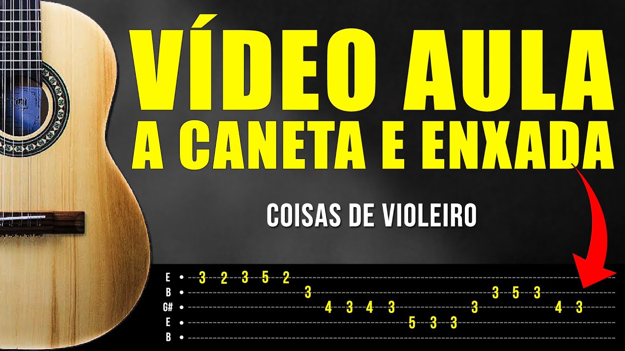 Como tocar A Caneta e Enxada na viola caipira (VÍDEO AULA C/ TABLATURA)