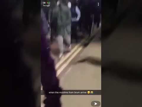 Muslims travel from Birmingham to join riots in Leicester shouting Allah-hu-Akbar