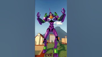 Minilla vs Eva 01 Roars #shorts #roar