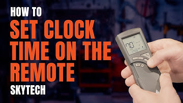 Skytech Remotes | How to Set the Clock Time