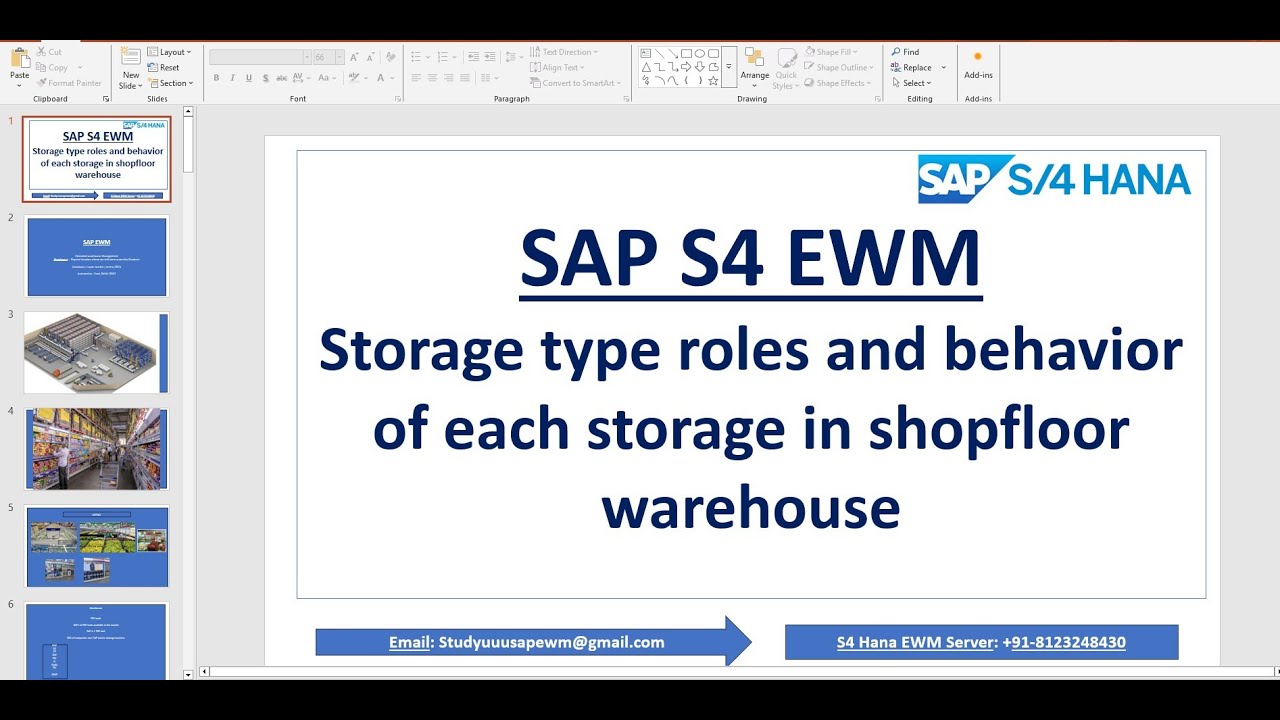 SAP EWM - Storage type roles and behaviour  of each storage in shopfloor warehouse