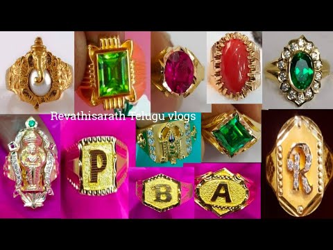 Latest gold signity stone rings design with price || Gold rings 2023 -  YouTube