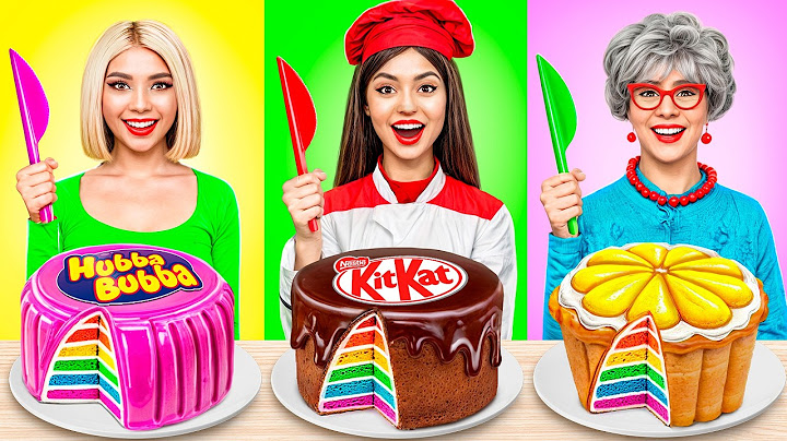 Me vs Grandma vs Chef Cooking Challenge! Cake Decorating Delicious Hacks by YUMMY JELLY