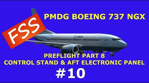 pmdg 737 Preflight Checklist|FSX 737 Cockpit Preparation