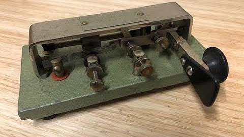 Morse Code Practice on a Simplex Auto Telegraph Key