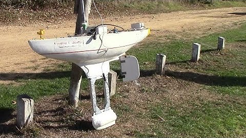 Testing wind sensors and new keel on Bray Lake