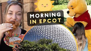 MORNING Epcot Itinerary for a Family (Half Day) - Disney World Vacation Vlog