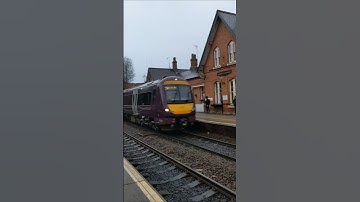 Class 170 speeds through Urmston with 2 tone #train #britishrail #shorts