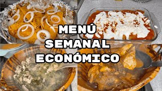 MENÚ SEMANAL ECONÓMICO CON $150 PESOS#14 /FABI CEA