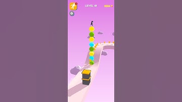 Stack Rider  game play | Level - 18 | by Gamera | #Shorts #gamera #stackrider