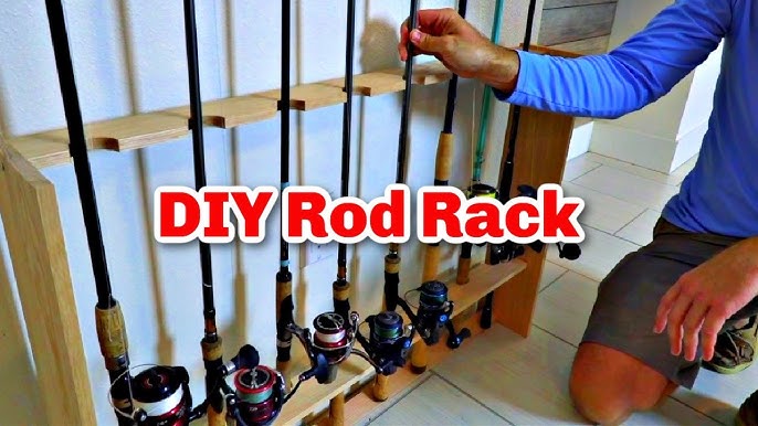 How to build a fishing rod rack for your garage 