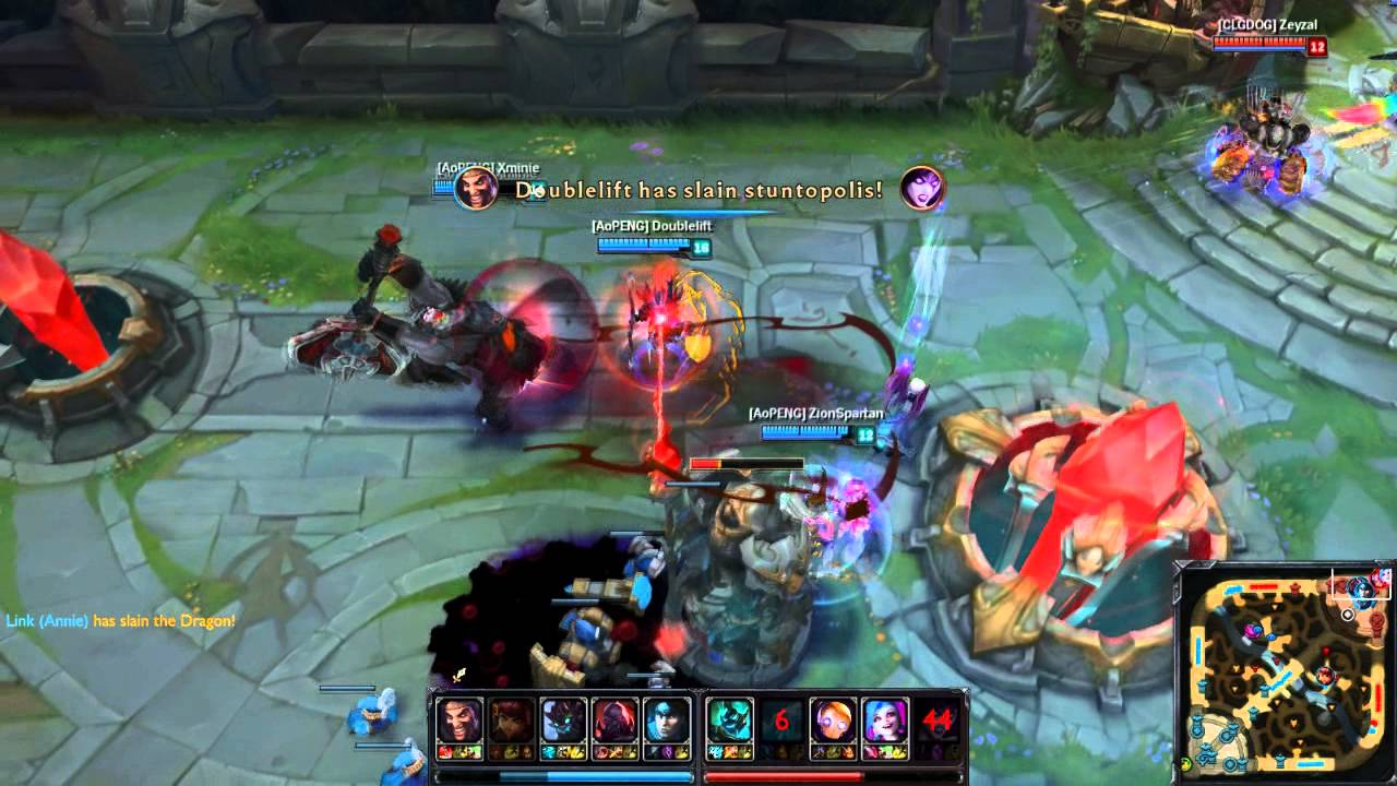 [LOL Epic] Doublelift Draven Double Pentakill