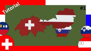 How to build World Map part 1 Switzerland Austria Slovenia Liechtenstein tutorial