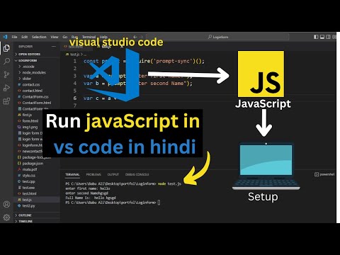 visual studio setup for JavaScript | how to run JavaScript in vs code in Hindi 2023