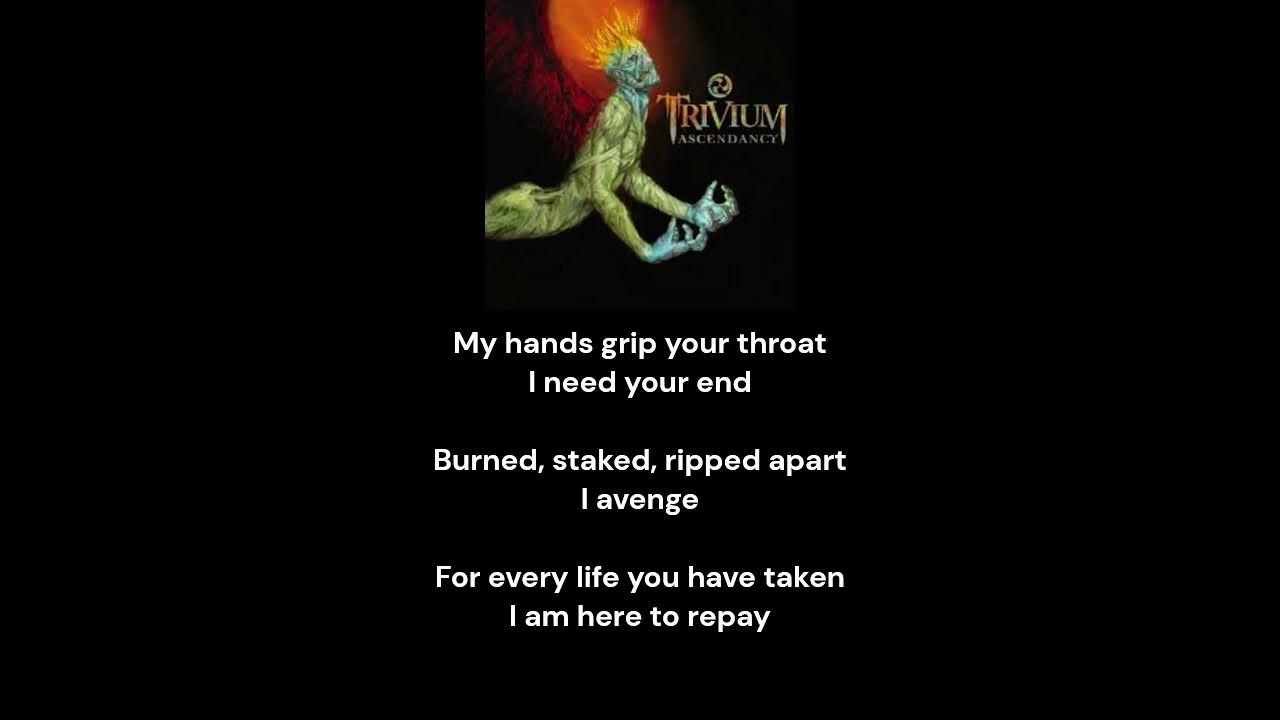 Trivium pull harder on the strings of your martyr drop c lyrics