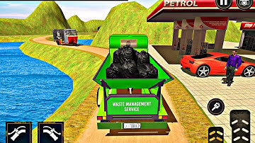 Tuk Tuk Garbage Truck Driver - Rickshaw Driving Simulator 3D Game - Android GamePlay