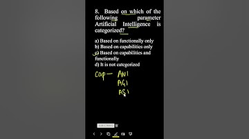 AI MCQ 8| Artificial Intelligence | AI