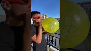 Epic Asmr Catch Big Yellow Hbd Balloons Popping