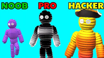 NOOB vs PRO vs HACKER - Rope Man Run