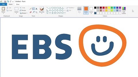 How to draw the EBS U logo using MS Paint | How to draw on your computer
