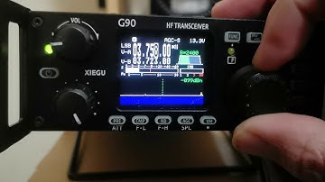 XieGu G90 spectrum analyser after first firmware update.