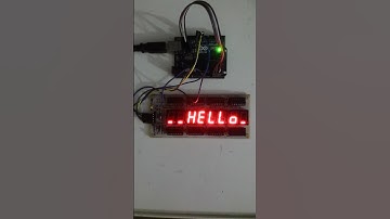 arduino 74hc595 7-segment display